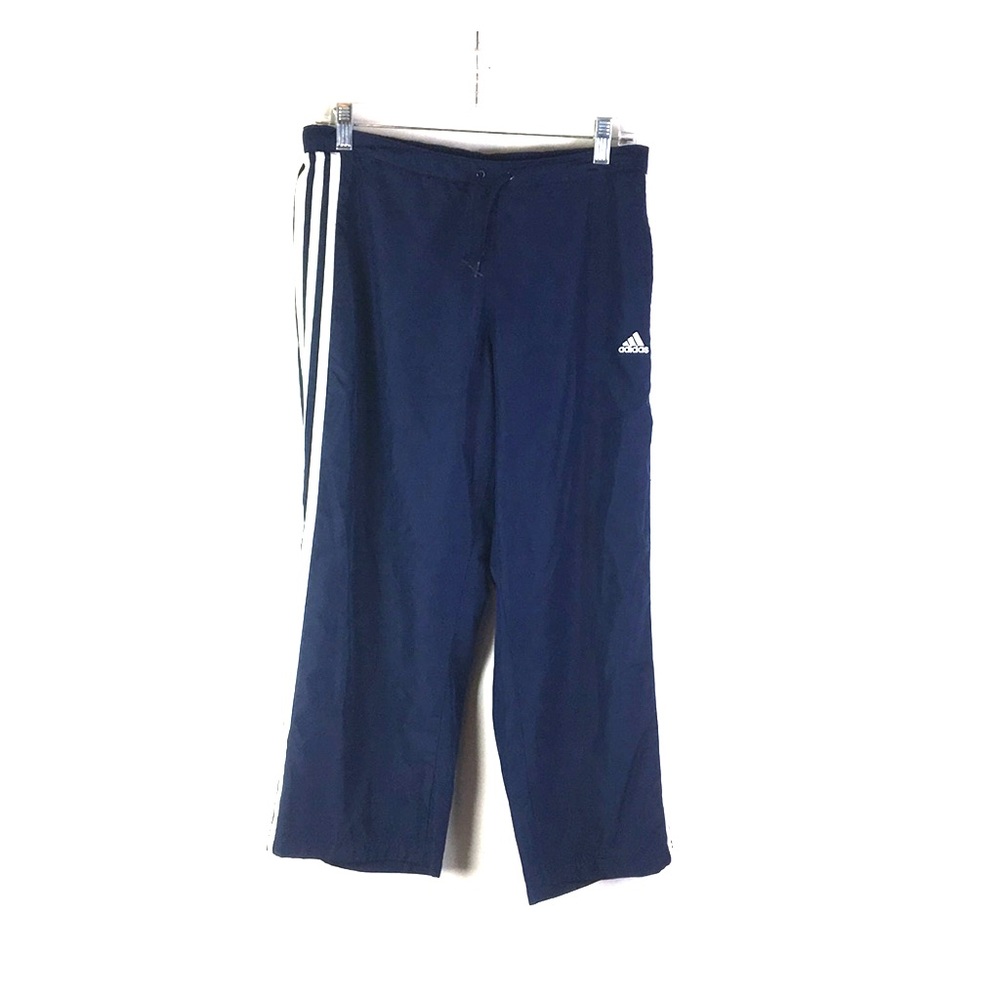 Adidas Athletic Pants Crop M Mesh Lined Navy *N